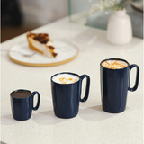 Two Ceramic Mugs With Handle 80 ml Fuori Navy Blue