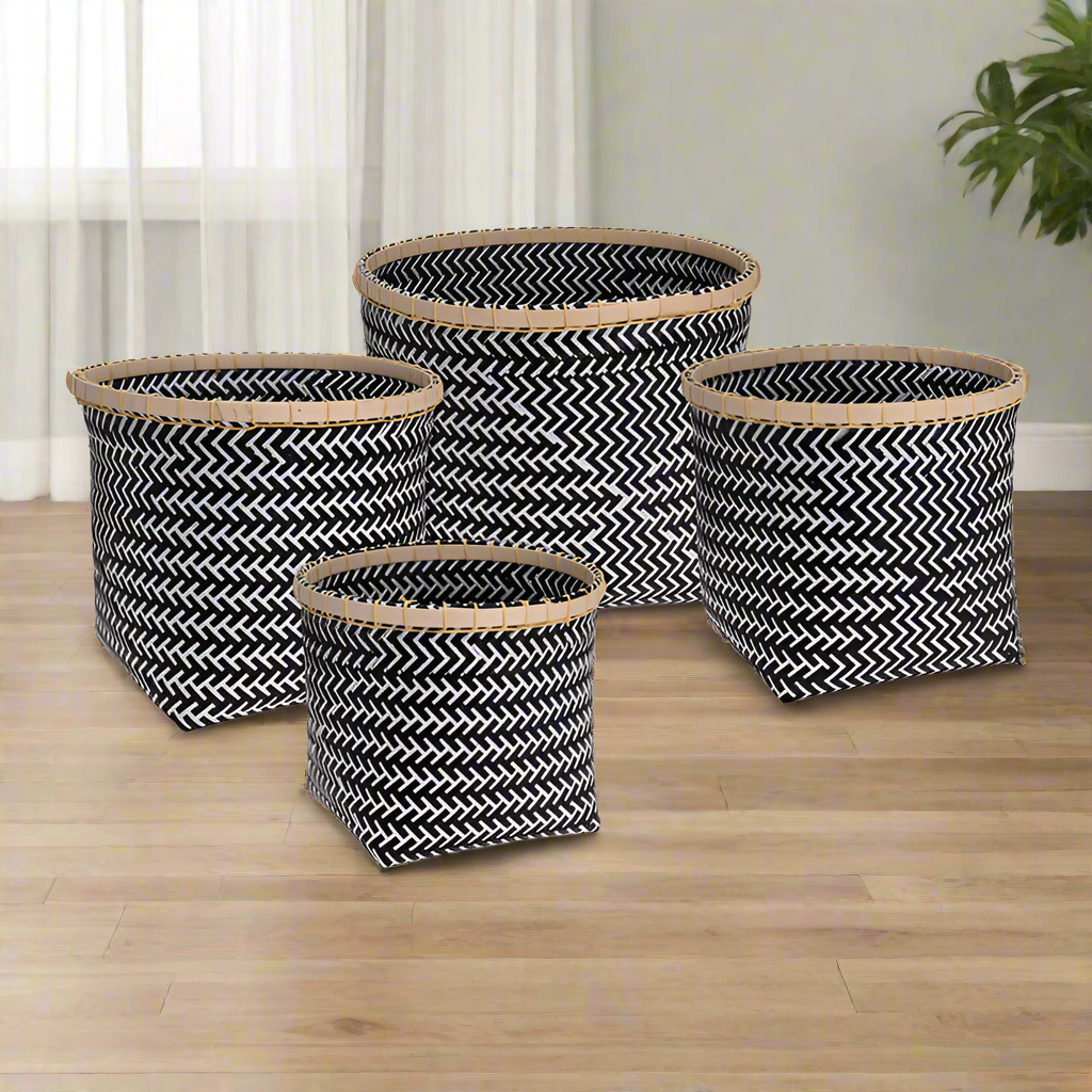 Basket Set Woven (Pack of 4)