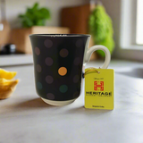 Heritage Dotted Mug Black