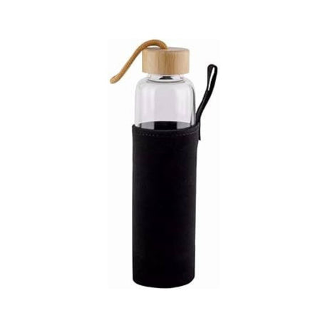 Silicone Sleeve Glass Water Bottle 500ml