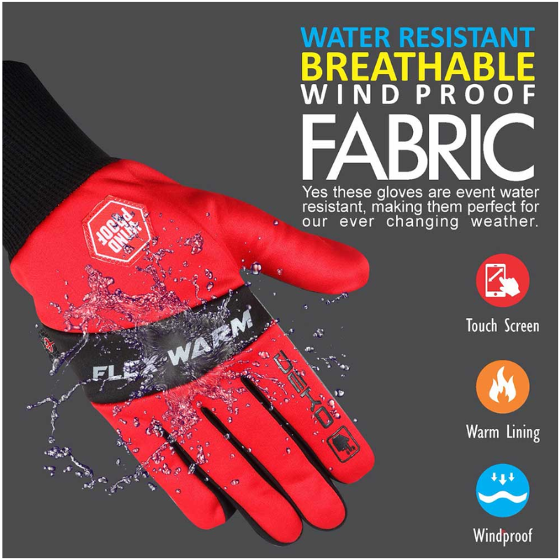 Winter Cycling Gloves - Flourescent Green