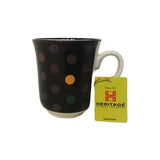 Heritage Dotted Mug Black