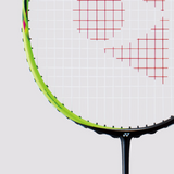 Badminton Racket Black Lime - Strung