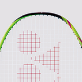 Badminton Racket Black Lime - Strung