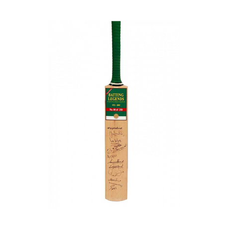 Batting Legends Cricket Memorabilia, with Wooden Frame