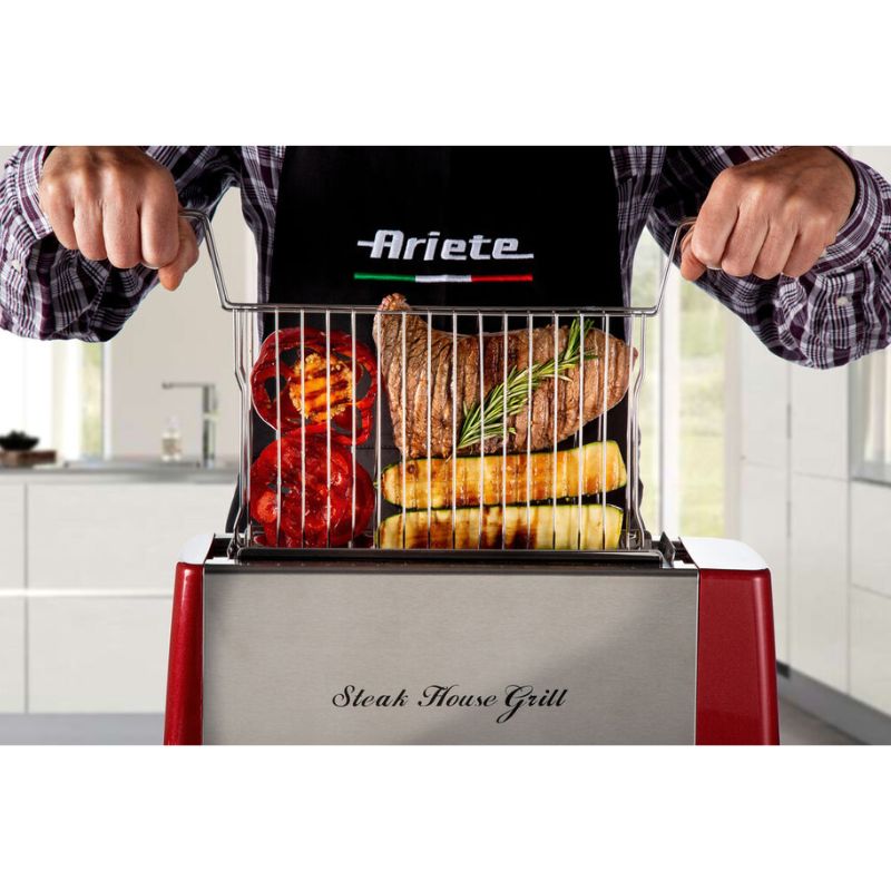 Vertical Grill Red & White