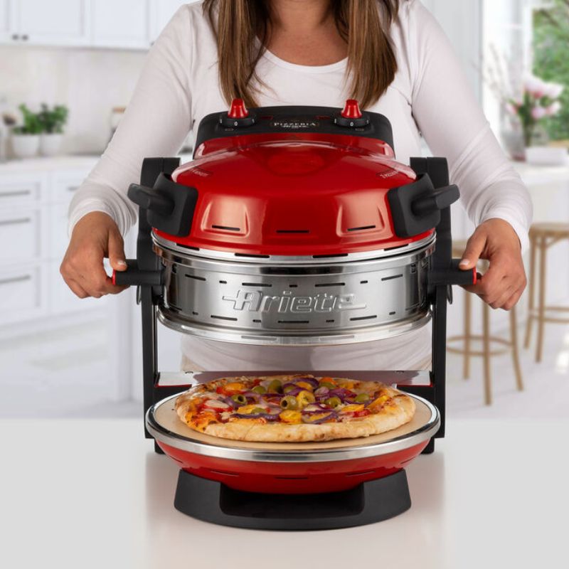 Double Pizza Oven Black