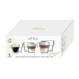 Set of 6 double wall glasses 2 x 150ml; 2 x 280ml; 2 x 350ml