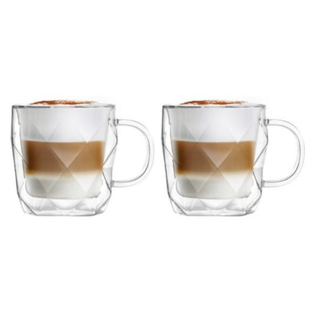 Set of 2 double wall cups 330ml