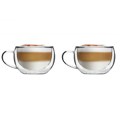 Set of 2 double wall cups 300ml