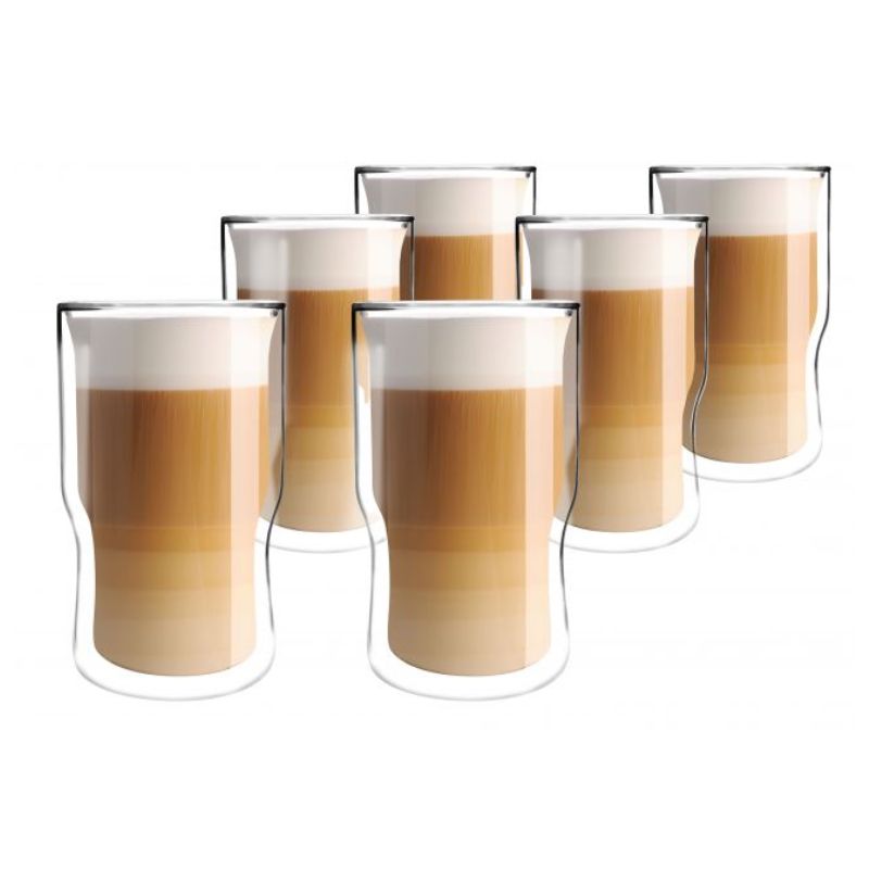 Set of 6 double wall glasses 350ml