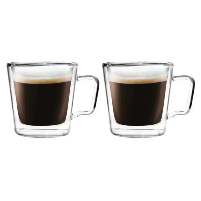 Set of 2 Double Wall espresso cups 80ml