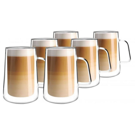 Set of 6 double wall glasses 300ml