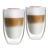 Set of 2 double wall glasses 350ml