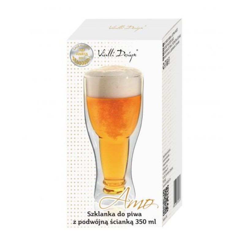 Double wall beer glass 350ml