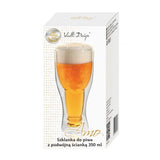 Double wall beer glass 350ml