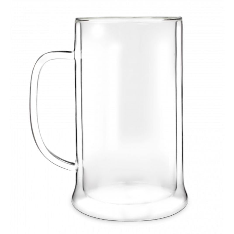 Double wall beer mug with under wall 500ml