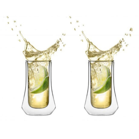 Set of 2 doule wall shot glass 60ml