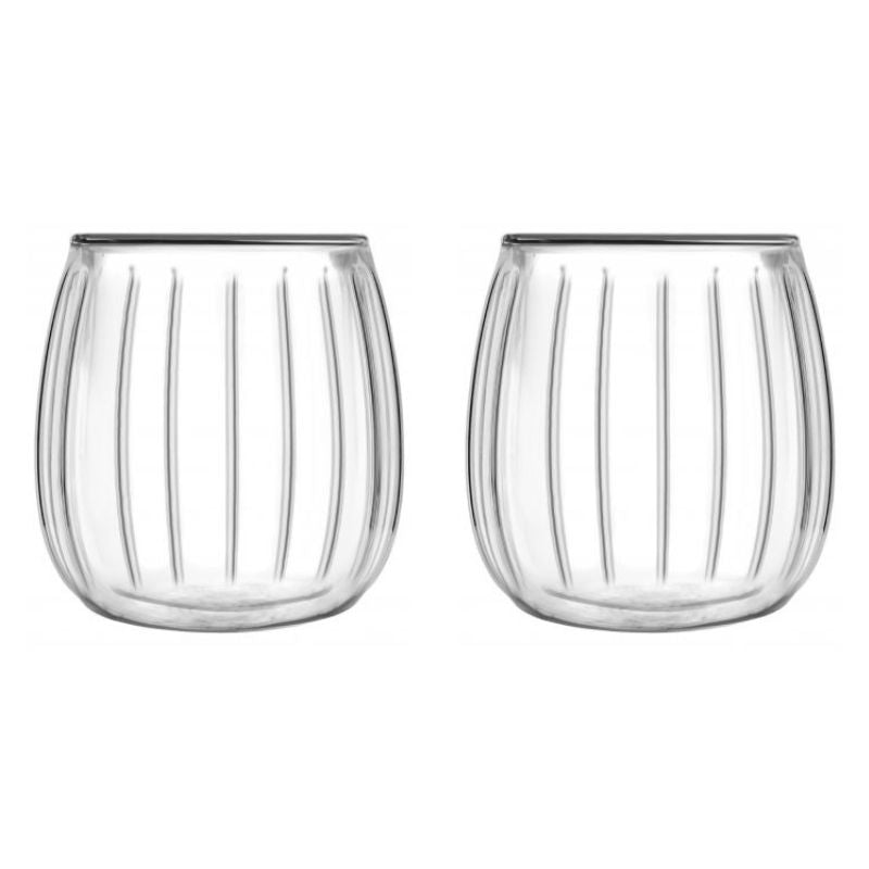 Set of 2 double wall glasses 250ml