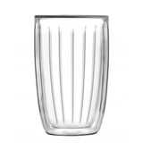 Set of 2 double wall high glasses 350ml