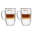 Set of 2 double wall high cups 350ml