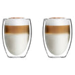 Set of 2 high double wall glasses 360ml