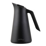 Thermos with glass inner 1L Black