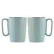 2 ceramic mugs with handle 250ml mint