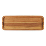 Rectangle Long Tray Round Base Wood