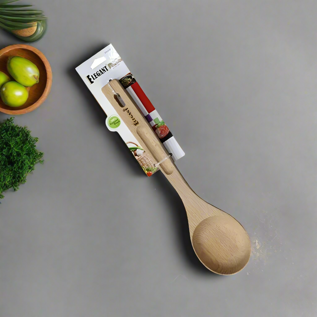 Elegant Wooden Cooking Serving Spoon