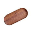 Oval Tray Long Round Base Wood