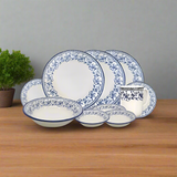 Aster Blue Ceramic Dinner Set 85pcs