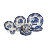 Windmill Blue Ceramic Dinner Set 85pcs