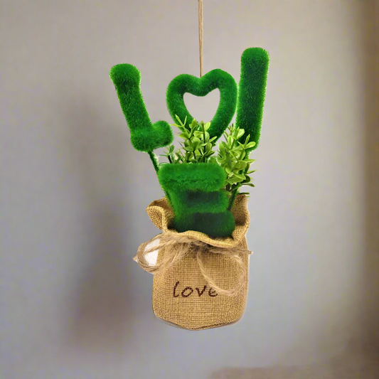 Artificial Plant Hanging Love Letter