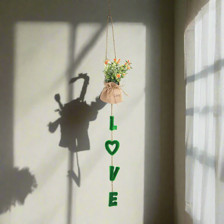 Artificial Plant Hanging Love Letter