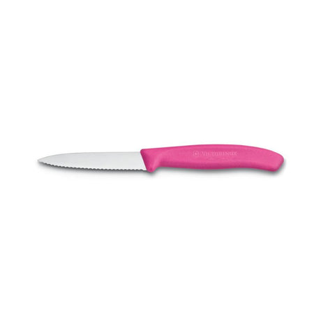 Swiss Classic Paring Knife 8 CM Wavy Edge - Pink