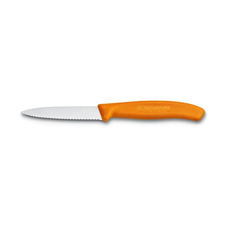 Swiss Classic Paring Knife 8 CM Wavy Edge - Orange