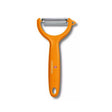 Tomato Peeler Y, Serrated Cut, Orange