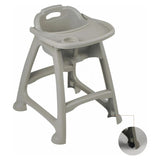 Baby Wheel Chair With Tray Grey Plastic