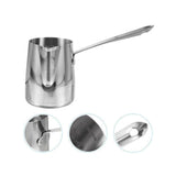 Stainless Steel Milk Frothing Jug with Long Handle 600ml