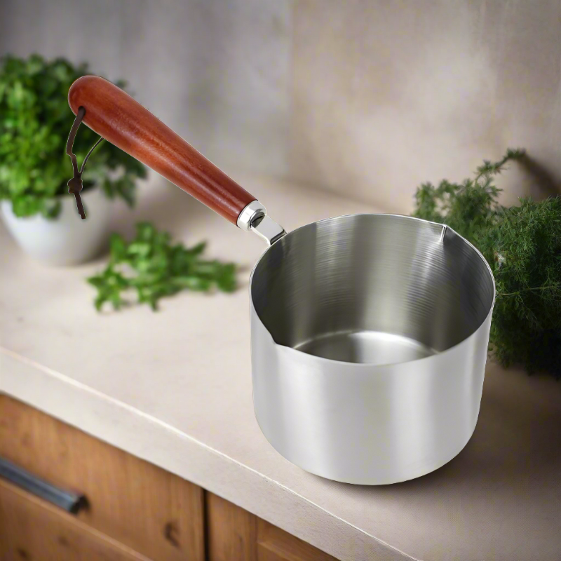 Stainless Steel Warmer Pan with Heat Resistant Handle