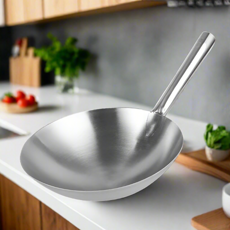 Stainless Steel Wok 32cm