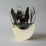 24 pcs Spoon Holder Egg Black