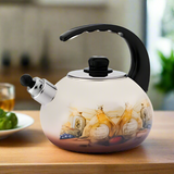 Stainless Steel Enamel Kettle 2.2L