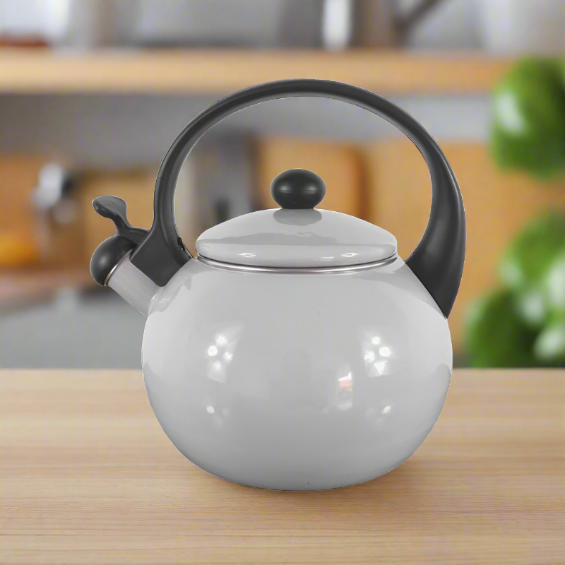 Teapot Enamel Whistle Teakettle 2.2L