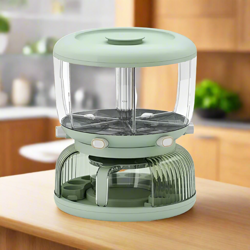 Rotating Grain Dispenser With Egg Storage Tray