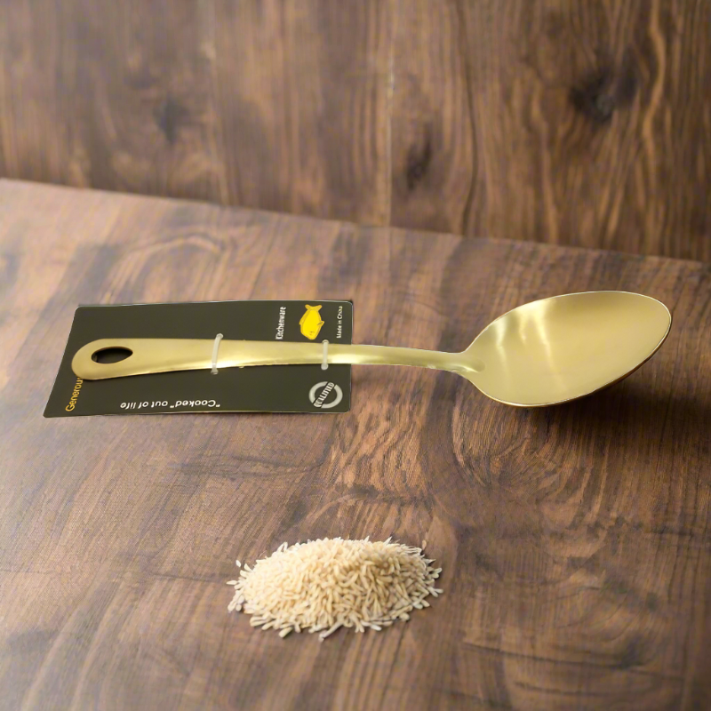 Stainless Steel Rice Spoon Gold