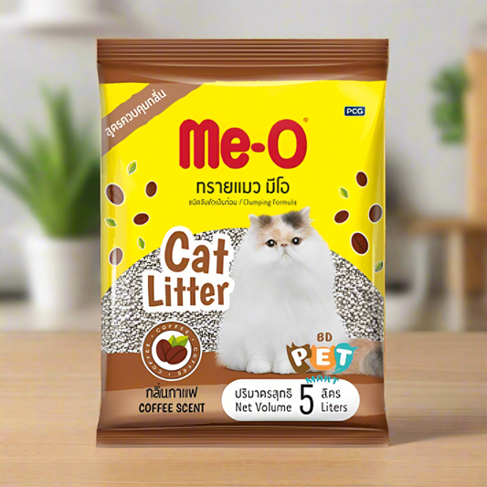 Me-O Bentonite Cat Litter Coffee 5Ltr