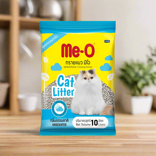 Me-O Bentonite Cat Litter Clumping Unscented 10Ltr