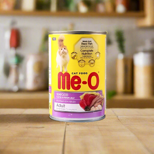 Me-O Canned Adult Cat Food - SeaFood in Jelly 400gm